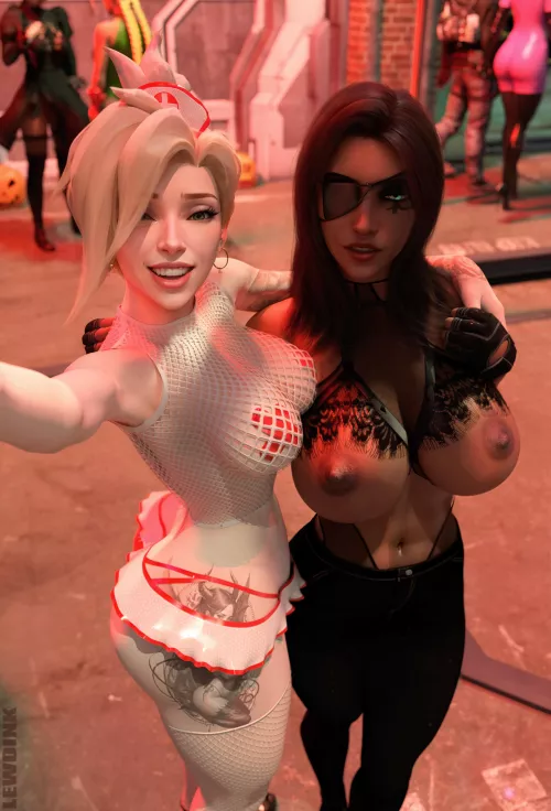 Mercy and Ana (Lewdink) [Overwatch]
 by LewdinkOfficial