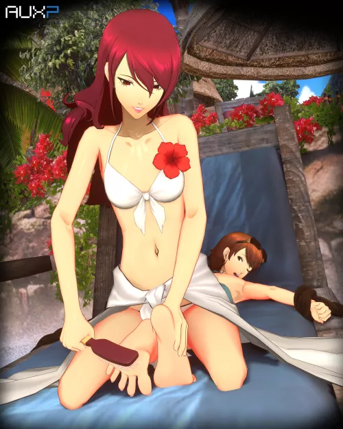 Mitsuru and Yukari (Persona 3) [Artist: AUXP] by ComaOfSouls