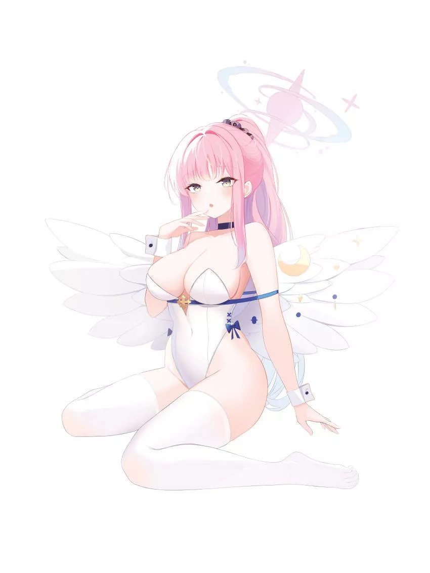 Sexy and cute angel waifu posted by reversedturnover