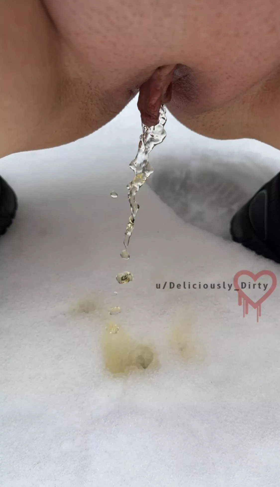 Small tinkle outside today after some unexpected snow posted by Deliciously_Dirty