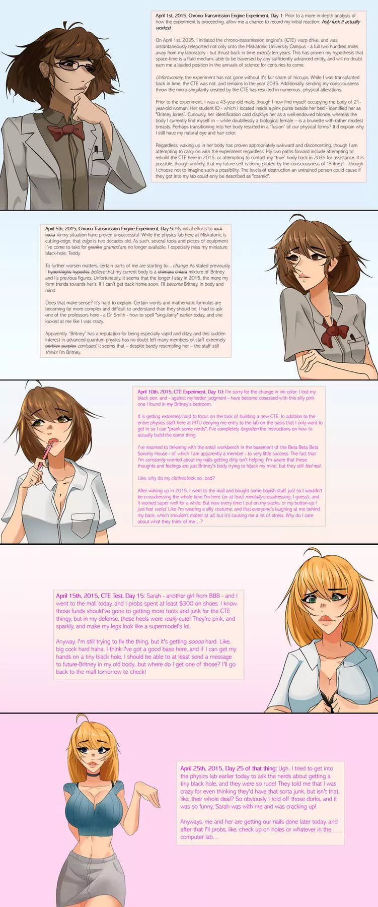 Time-Warp Troubles (Art by TriteTF, writing by HydraTG) posted by BeaverBreakBolla