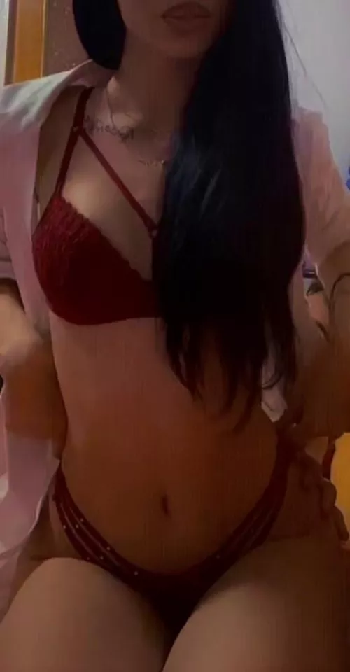 19f in a red lingerie 🤪 by cashxsasha