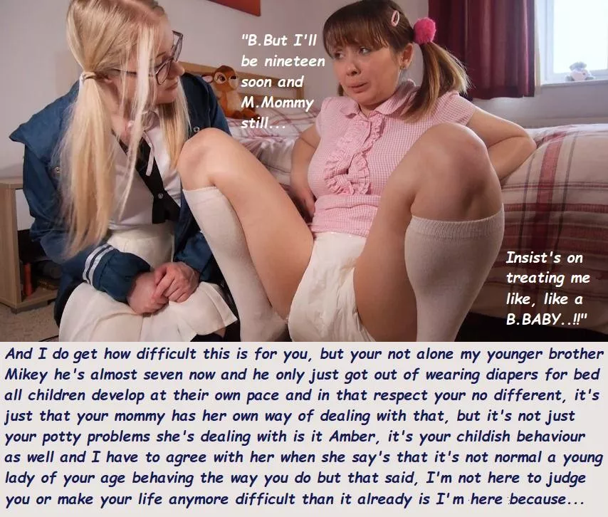 Abdl diaper girl captions  posted by SinkPretend5230