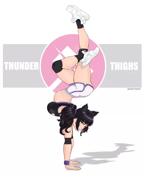 Blake's workout by me  by GenFleur_art