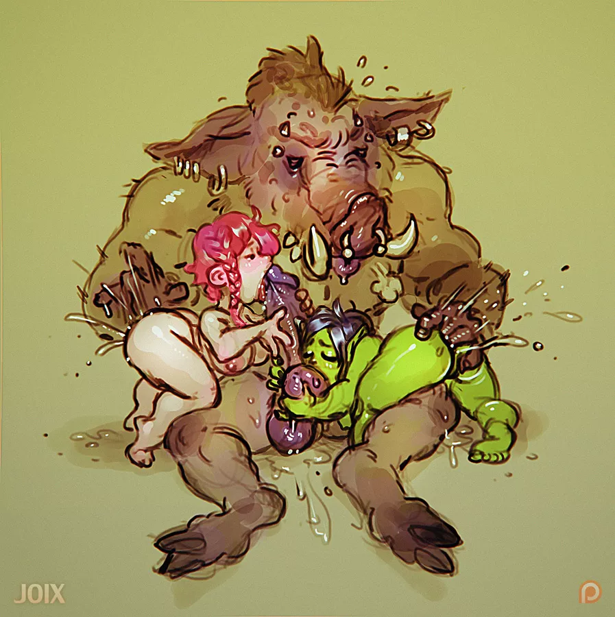 Boarman, gnome, and goblin (JoiXXX) posted by EnigmusPrime