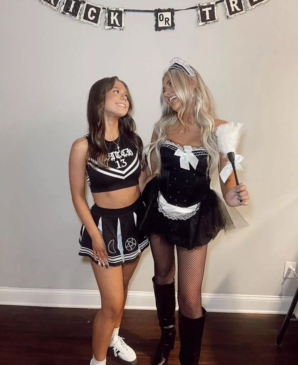 Cheerleader and maid  posted by Space_Ell4
