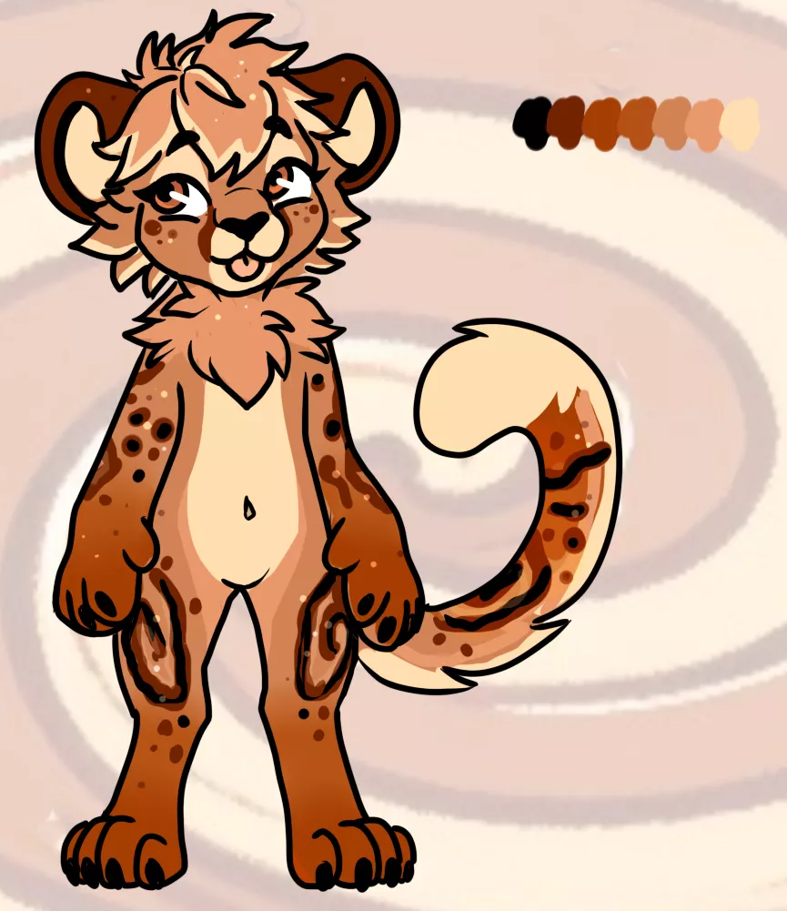 Cinnamon Swirl Cheetah - Adoptable (Art & Design by Me!) posted by Glittering-Amount-68