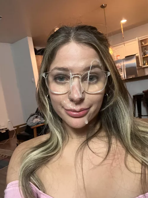 Cover my glasses in your thick cum by jessnjamez