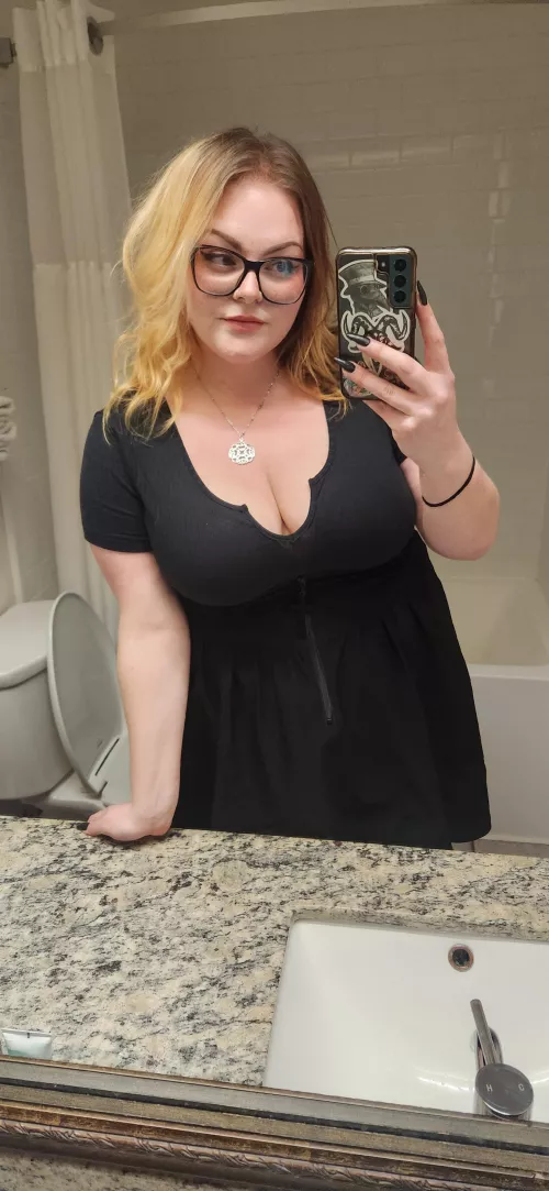 Hotel bathroom selfie 😝 by EmberAdams4