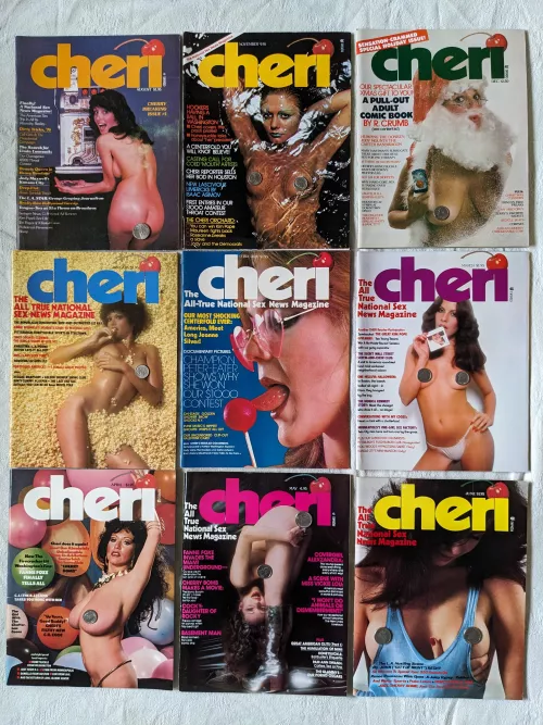 More 1970's mens magazines. This time, Cheri Magazine. by CafGardenWitch