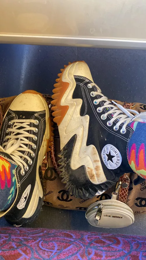 My favourite chunky soles chucks need a clean by lotuzzgirl