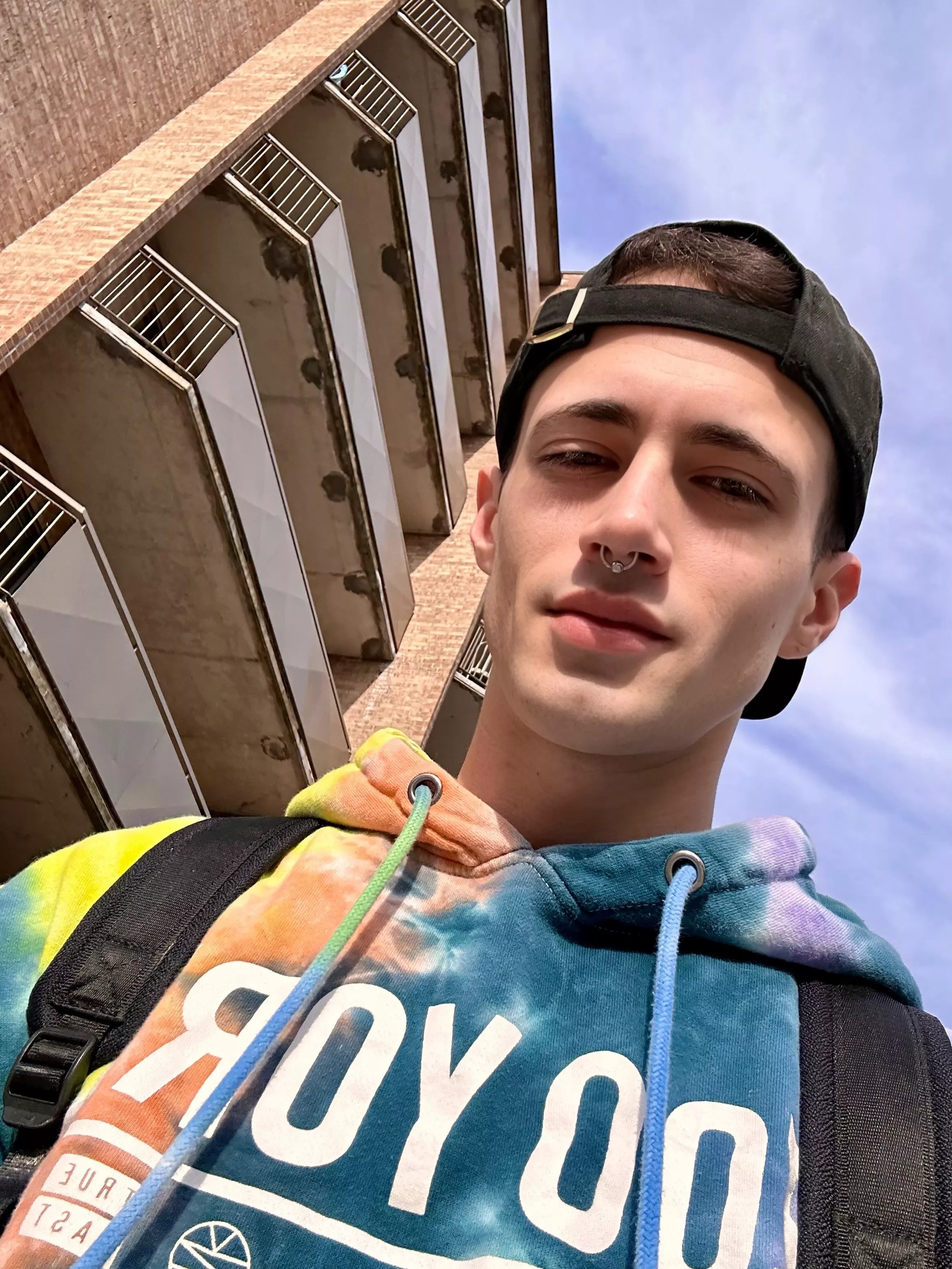 My friends don’t like the new septum piercing but I’m in love with it… 🥰☀️ posted by KinkyOxBoy