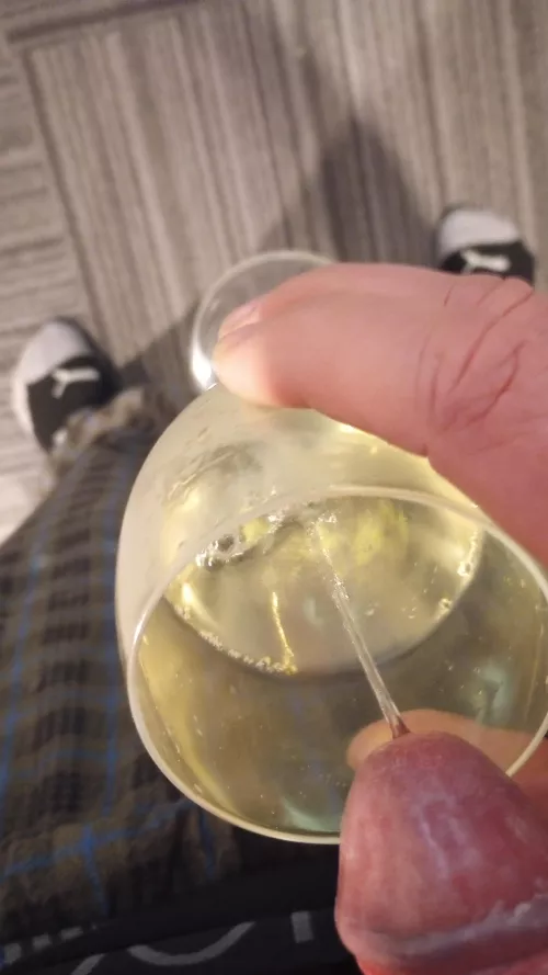 Preparing my after dinner beverage. by Happy_Fucker62