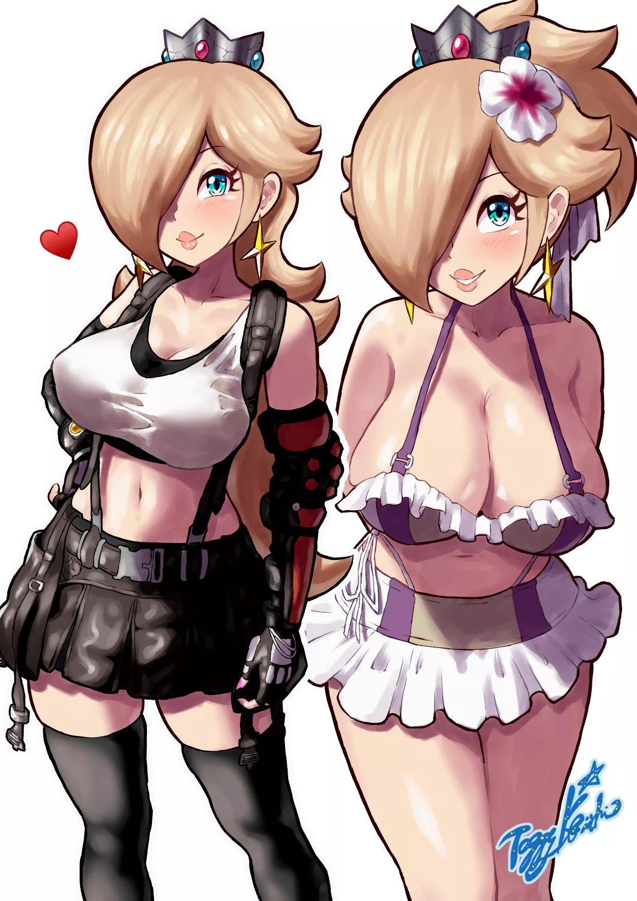 Rosalina cosplaying as Tifa Lockhart posted by LafterMastr