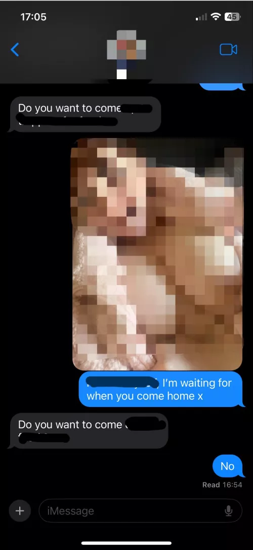 To be graced with his goddess’s body and not worship? Being blocked immediately was his punishment 😇😈 by Sad-Reaction-927