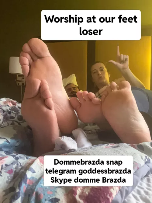 Worship at our feet cucky by DaddyBrazda