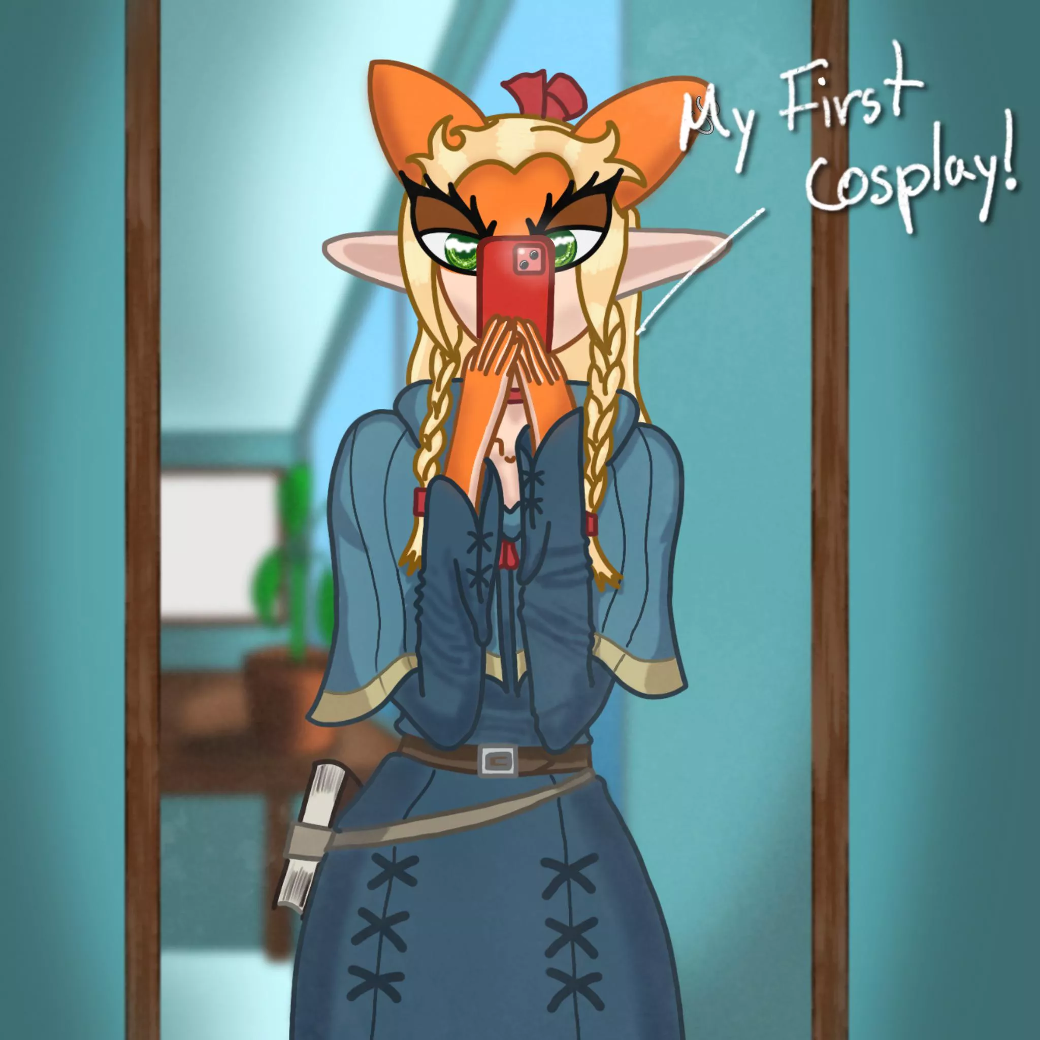 Charlie Foxxy doing a Marcille Donato cosplay :) posted by CharlieFoxxy