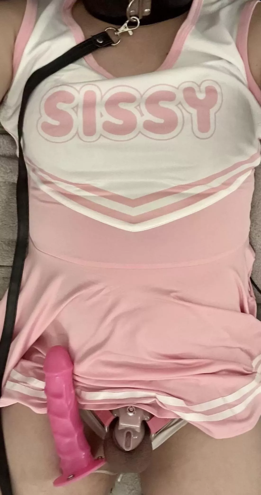 Do I get humiliation or praise for wearing my sissy outfit with my clitty locked up?? posted by sissylimp12