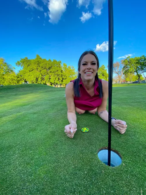 Golfing with me is a hole in one.  by cheyenne_evergreen