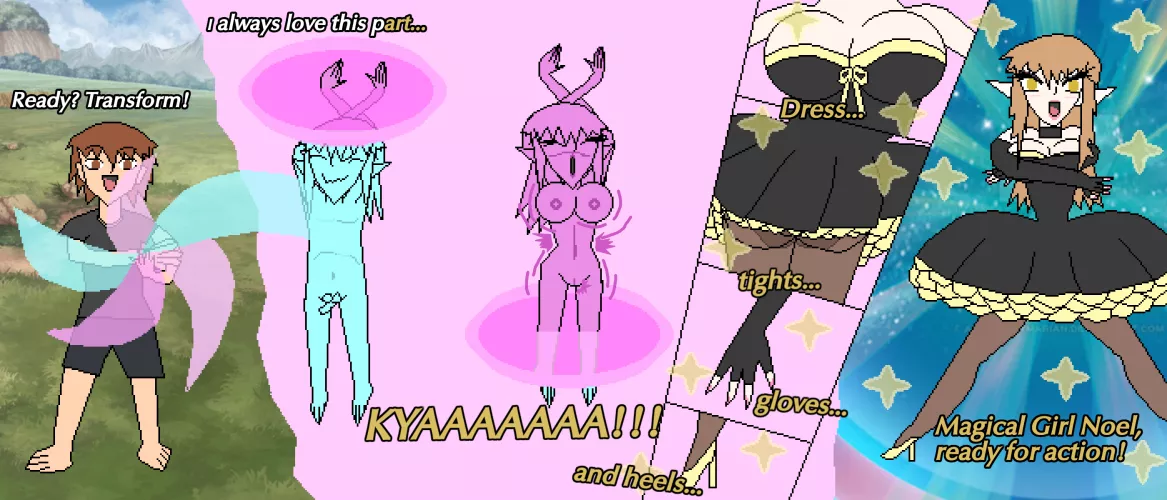 [Img][MTF][OP] Magical Girl Transformation!!! by SuperPyramaniac