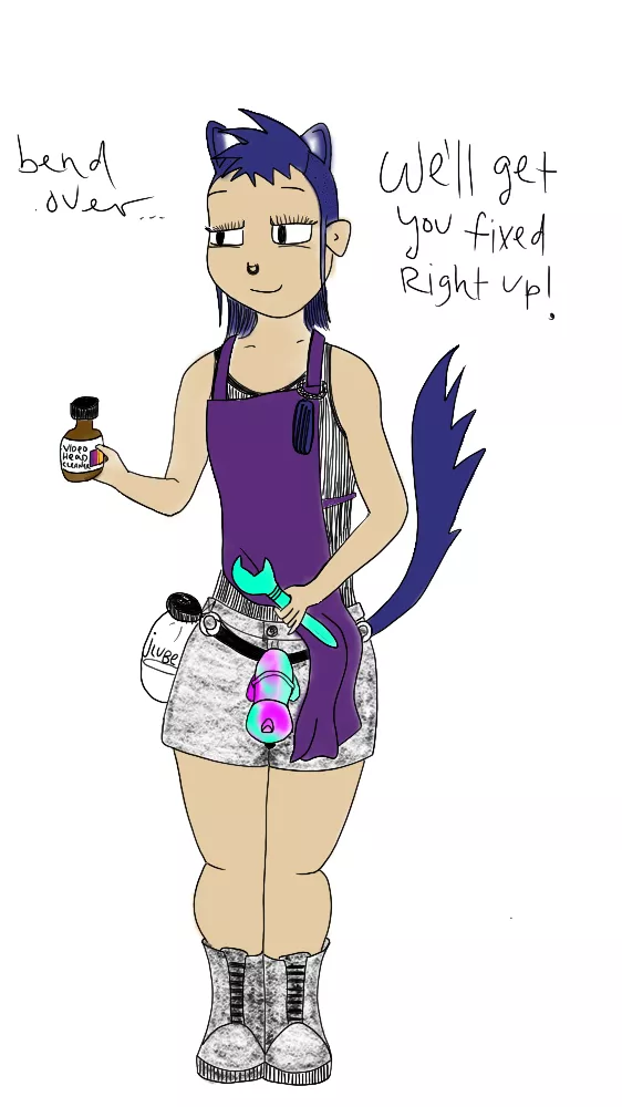 me to my subby protogen boyfriend :3 posted by slugpriestess