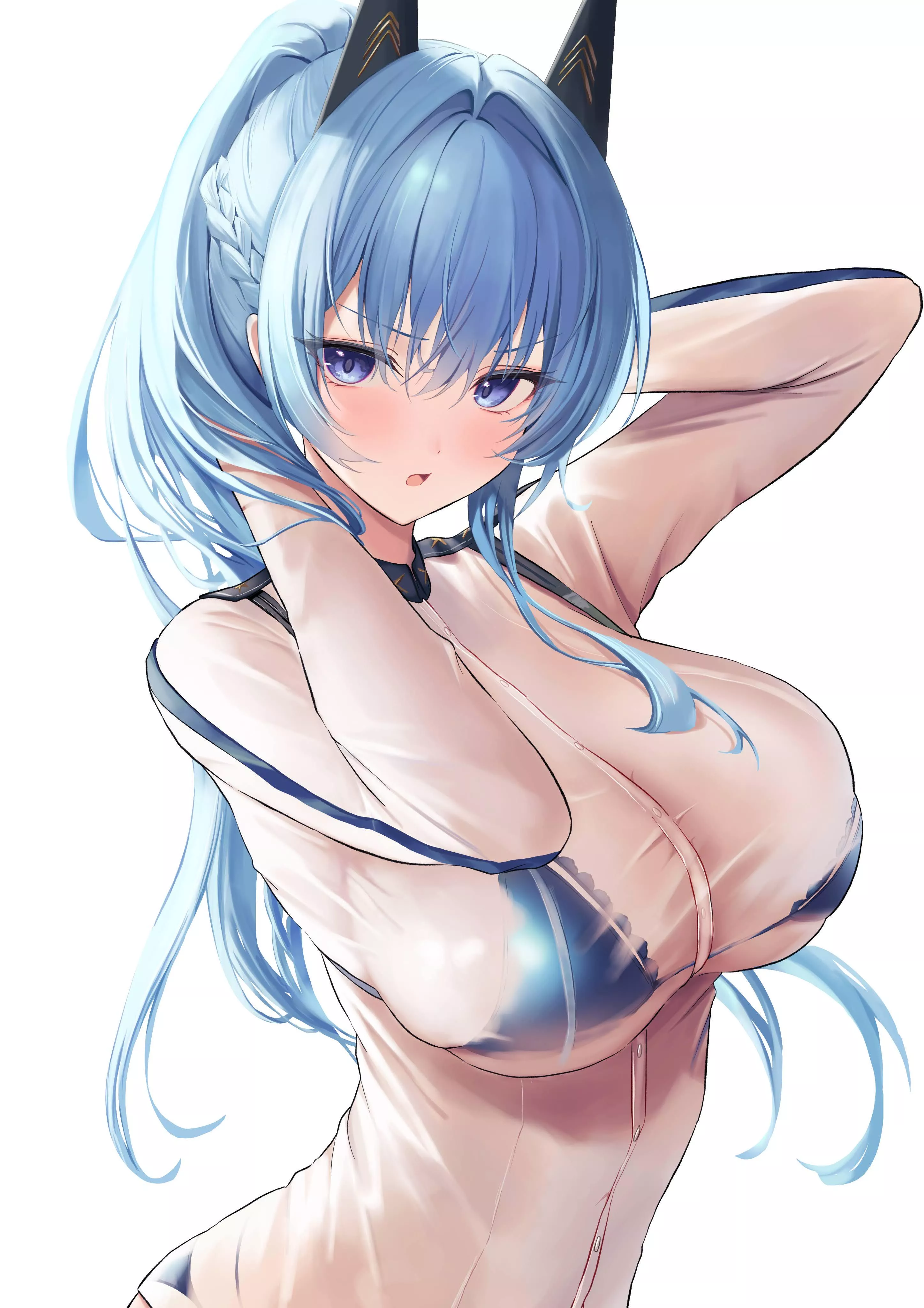 [Nikke] Helm wears see-through clothing posted by Prestigious_Bank8810