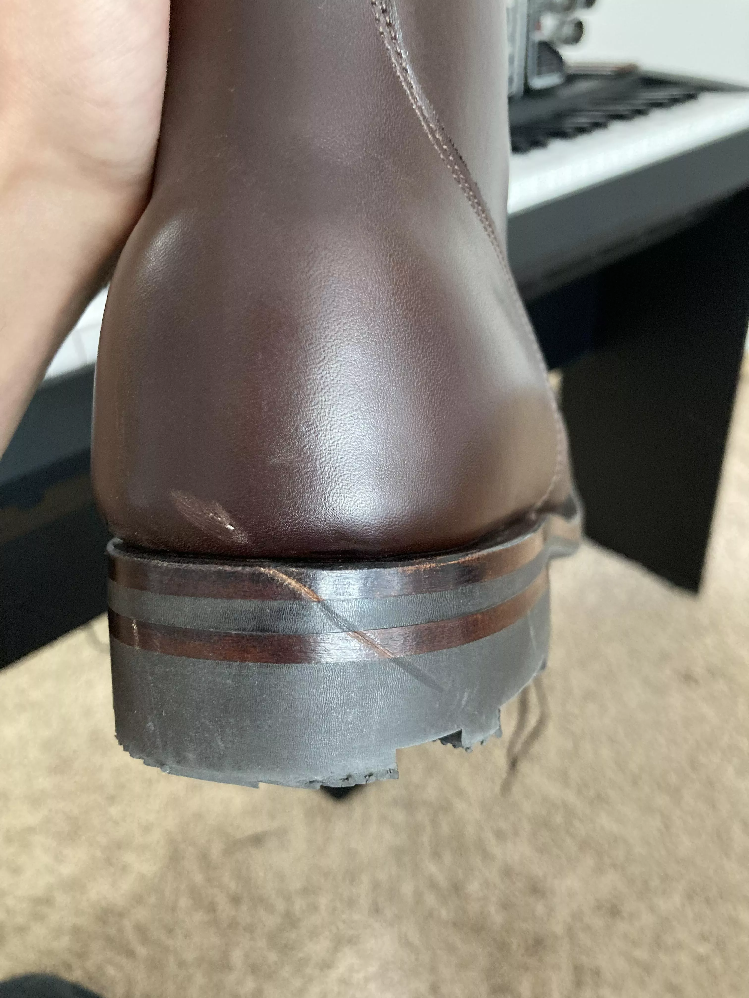 Not even broken in and they already have a big mark :/ Anything I can/should do? posted by Ill-Marketing4932