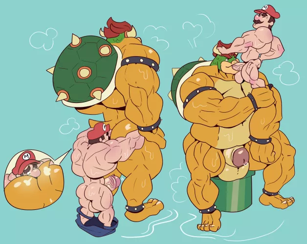 Bowser & Mario. 🔥⭐️ by Vaniwall