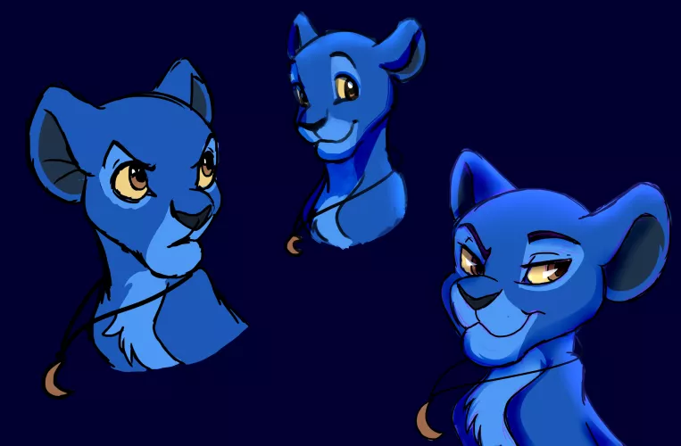 Can You Tell She's My Comfort Character? 💙 (Art by Me!) by Glittering-Amount-68