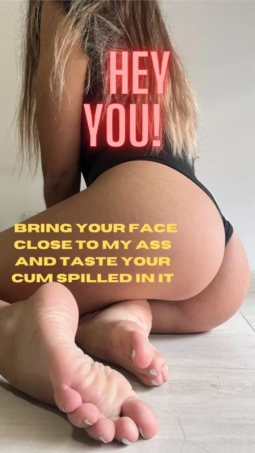 come and clean the semen from my ass by Proper_Barber5117