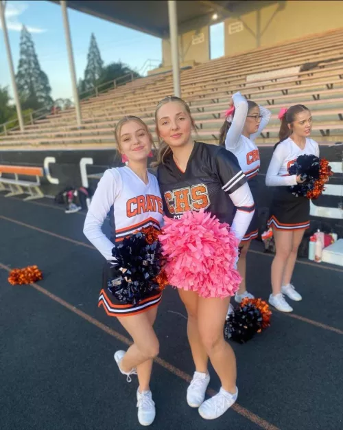 Community college cheerleaders by Adorable-Internet609