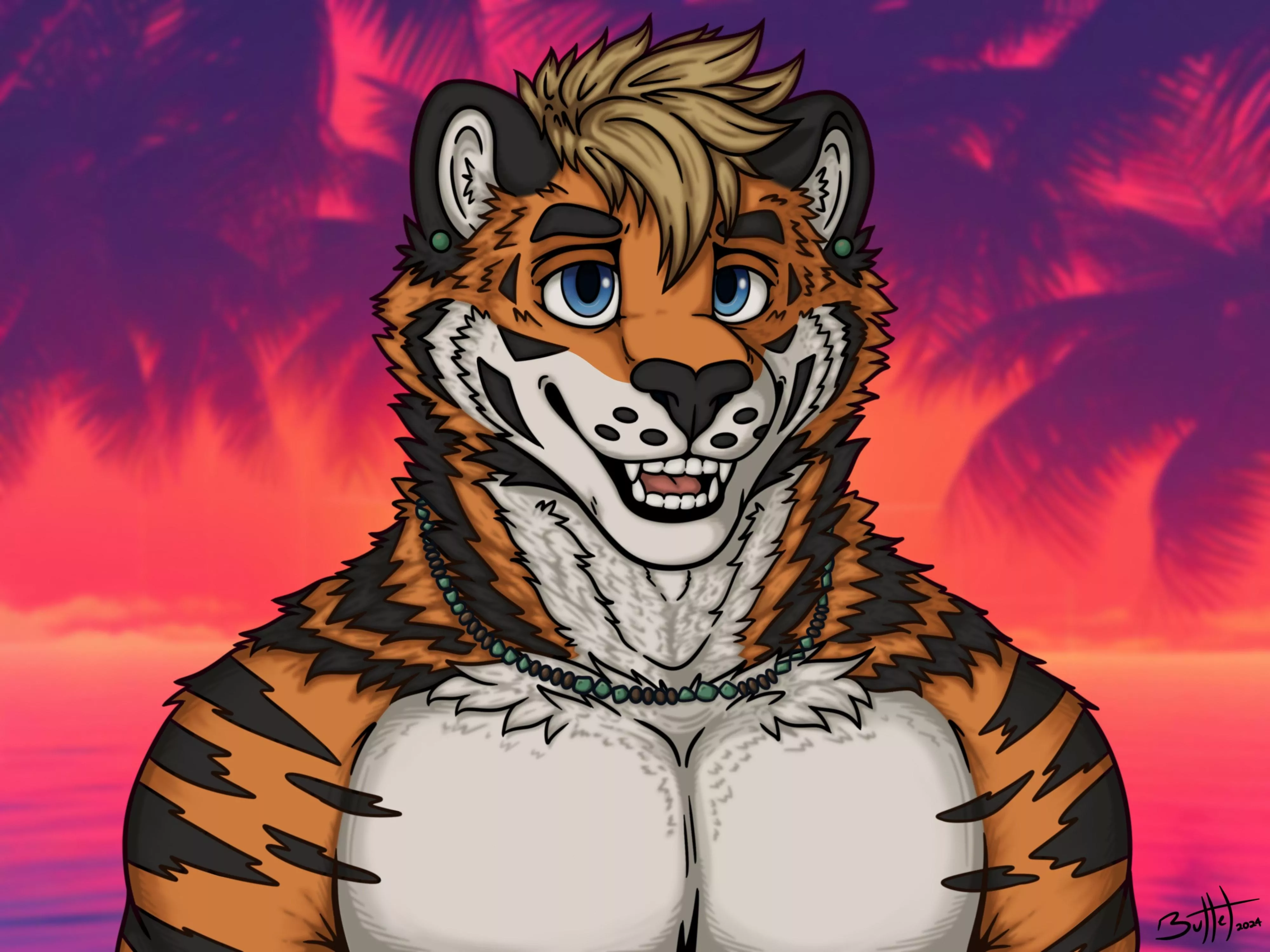 Cute tiger boy :3 (art by me) posted by BulletDraws