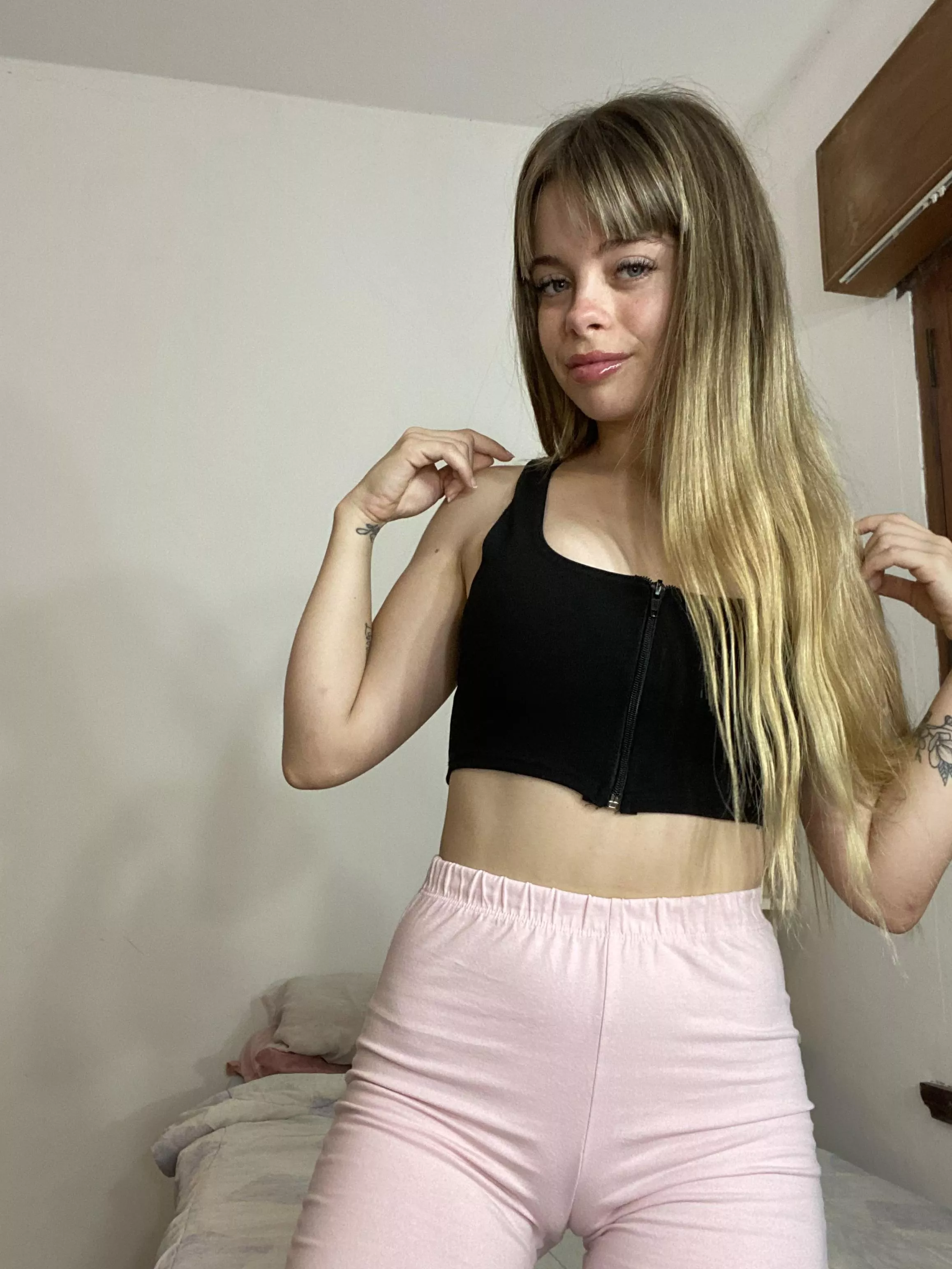 Daring to bare a little in this selfie. 😈 posted by Aria_Jewel69