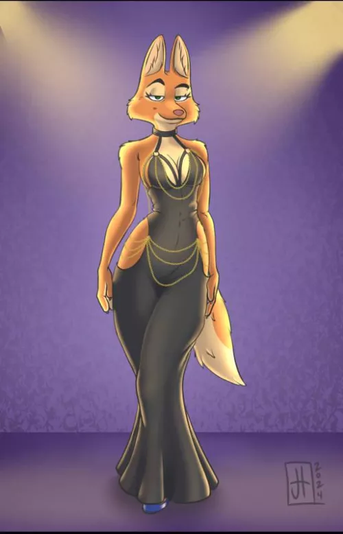 Diane Foxington art piece by the super talented JonnyDoodles. I'll leave his links in the comments for everyone to check him out!  by Mmiltos9