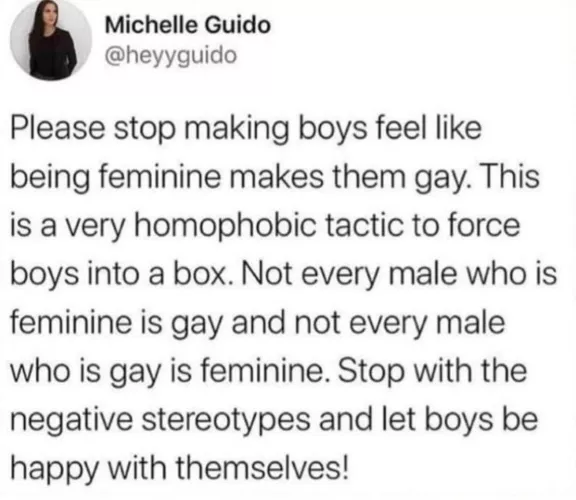 Femininity does not equate to being gay, and masculinity, such as being strong and large, does not guarantee heterosexuality. Gay men can exhibit strength and size just as straight men can display traits traditionally associated with femininity. by Mammoth_Load3517