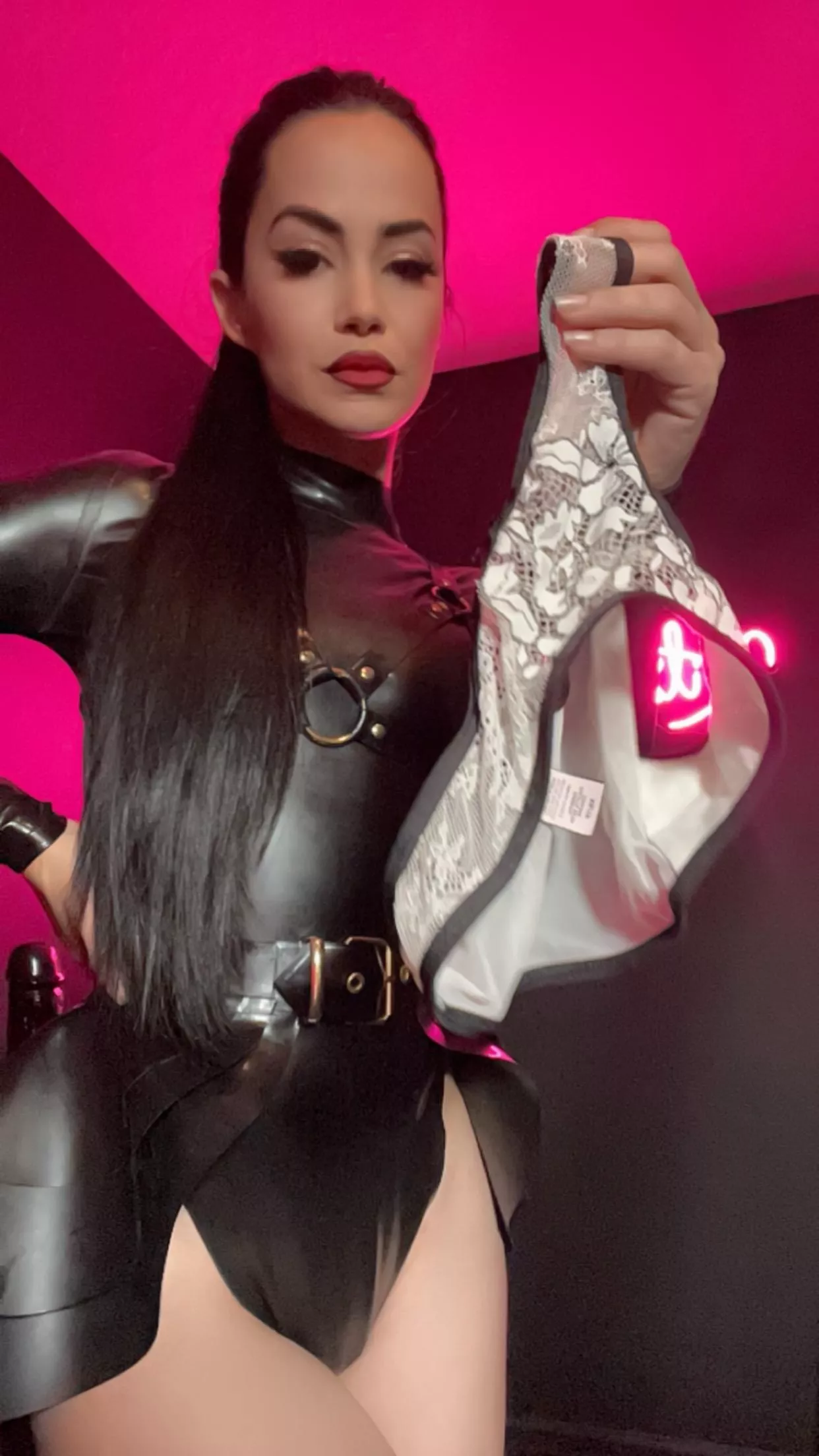 Get on your Knees for me, and open your mouth wide for me I want to stuff this panties deep inside. Oh! I forgot to say these were used panties Just not mine.. I am cruel enough? posted by soketaspf