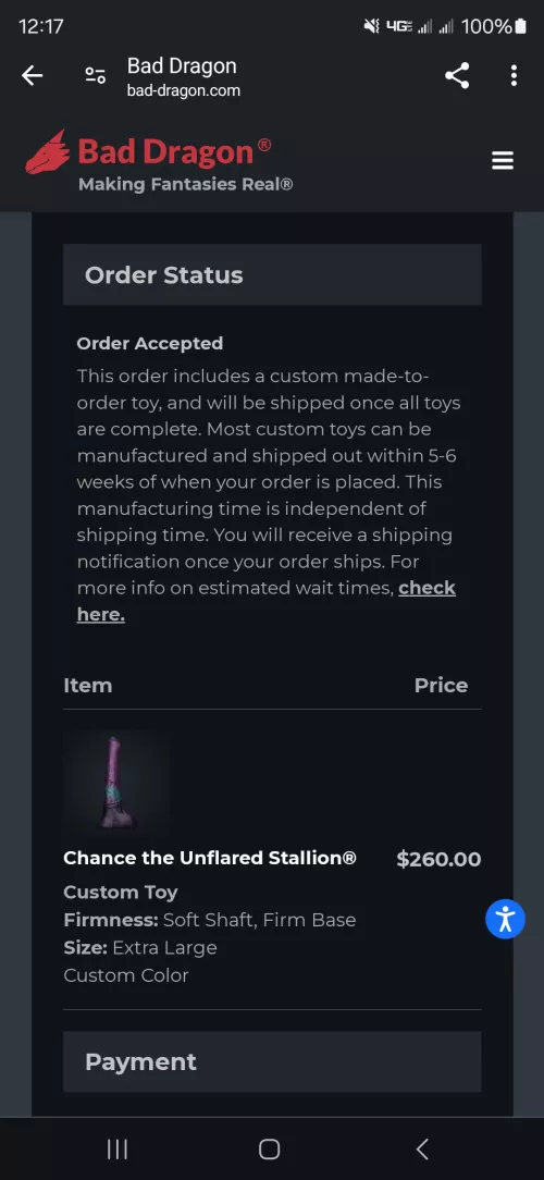 Got my custom order placed!  by LumpyTwo2869