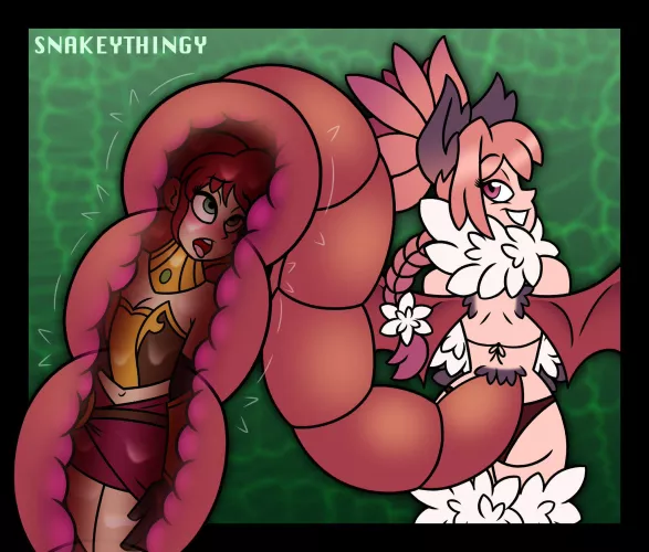 {Image} Pyrrha Manticored-?! Artist: SnakeyThingy by Umbra-Gale