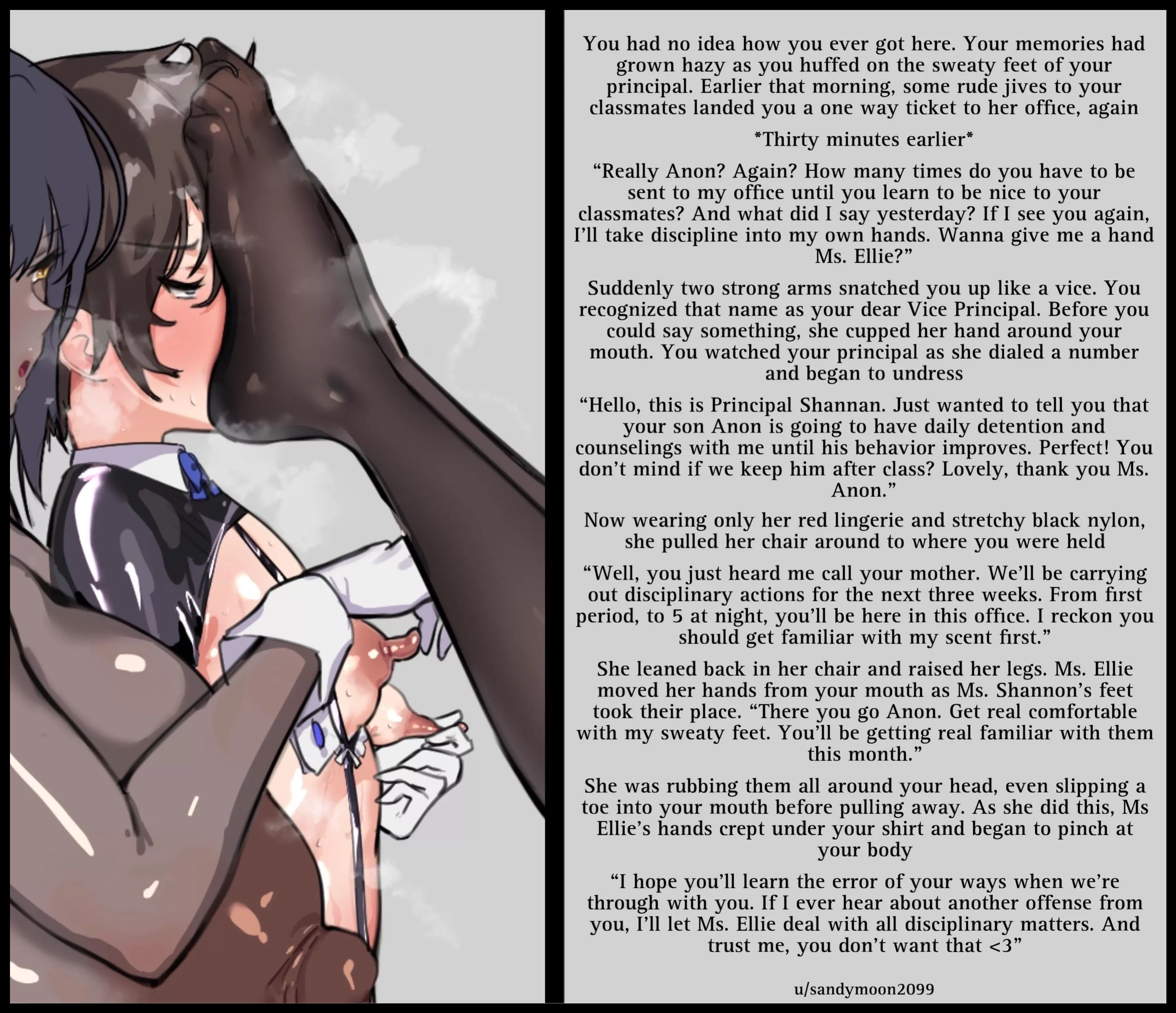 Looks like Anon will be spending time with the principal (femdom) (feet) (musk) (punishment) Artist: seito edaha posted by sandymoon2099