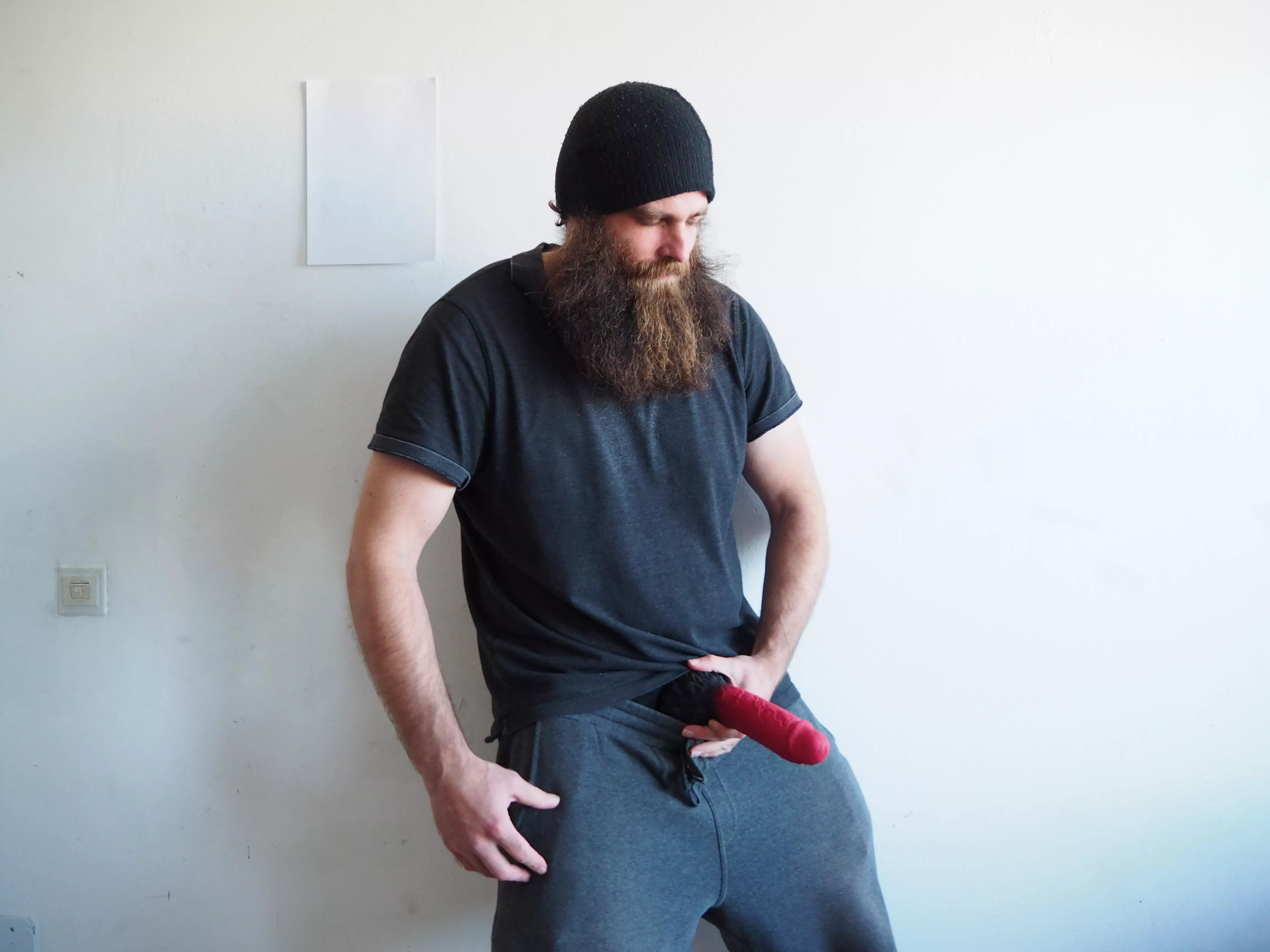 Me, while I'm holding a big dildo in front of me posted by Mysterious-Man1