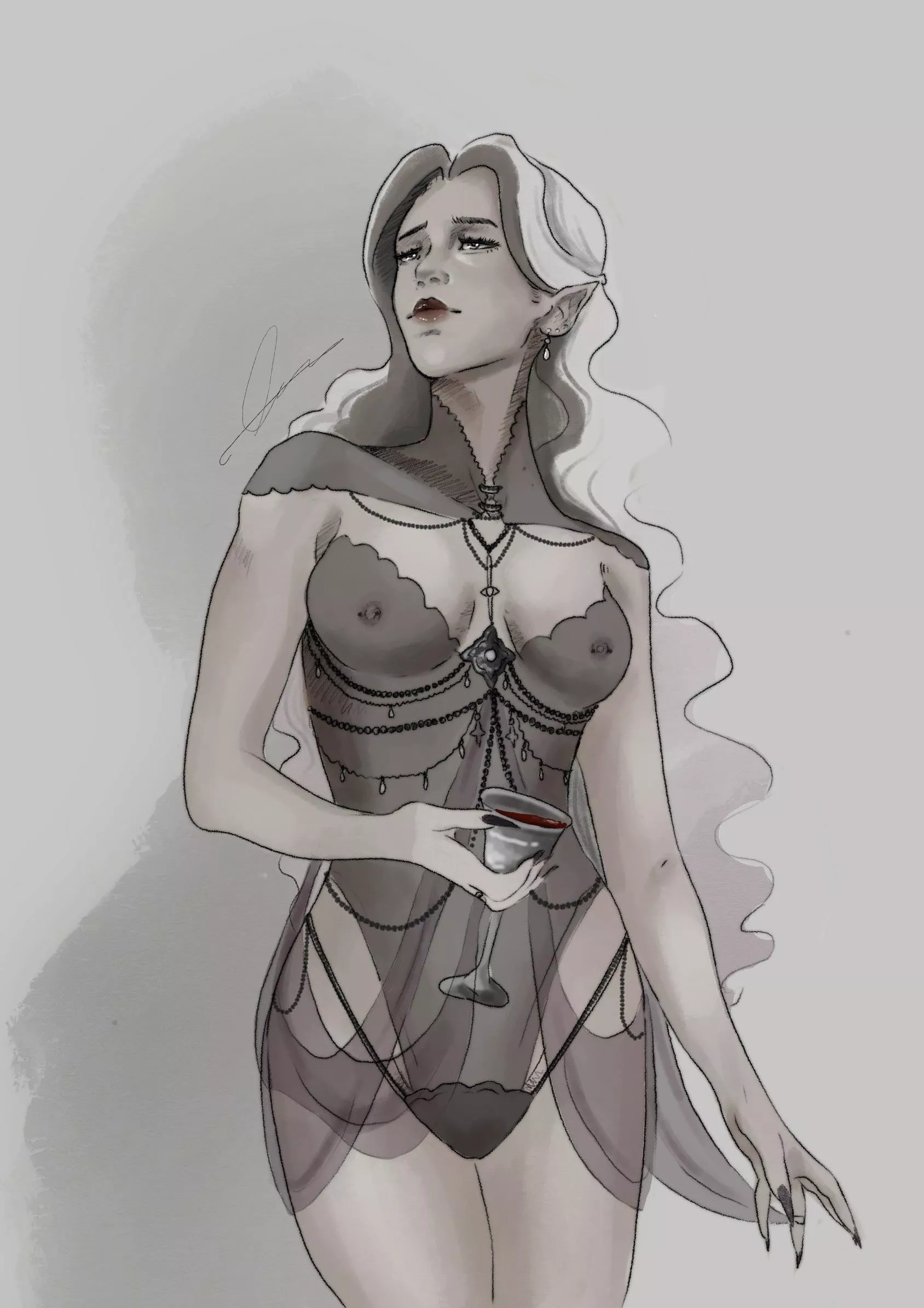 My lady Vampire, Mercy🤍 posted by sleepybull_