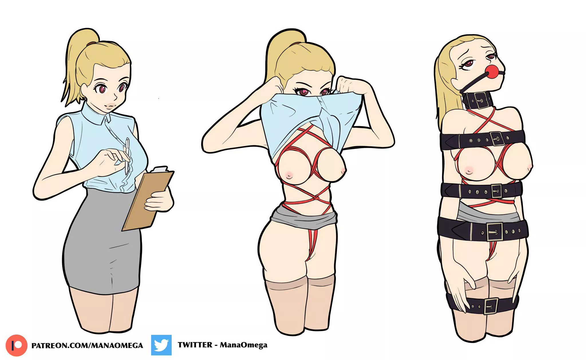 Office secretary shows her true job posted by Icantthinkofaname567