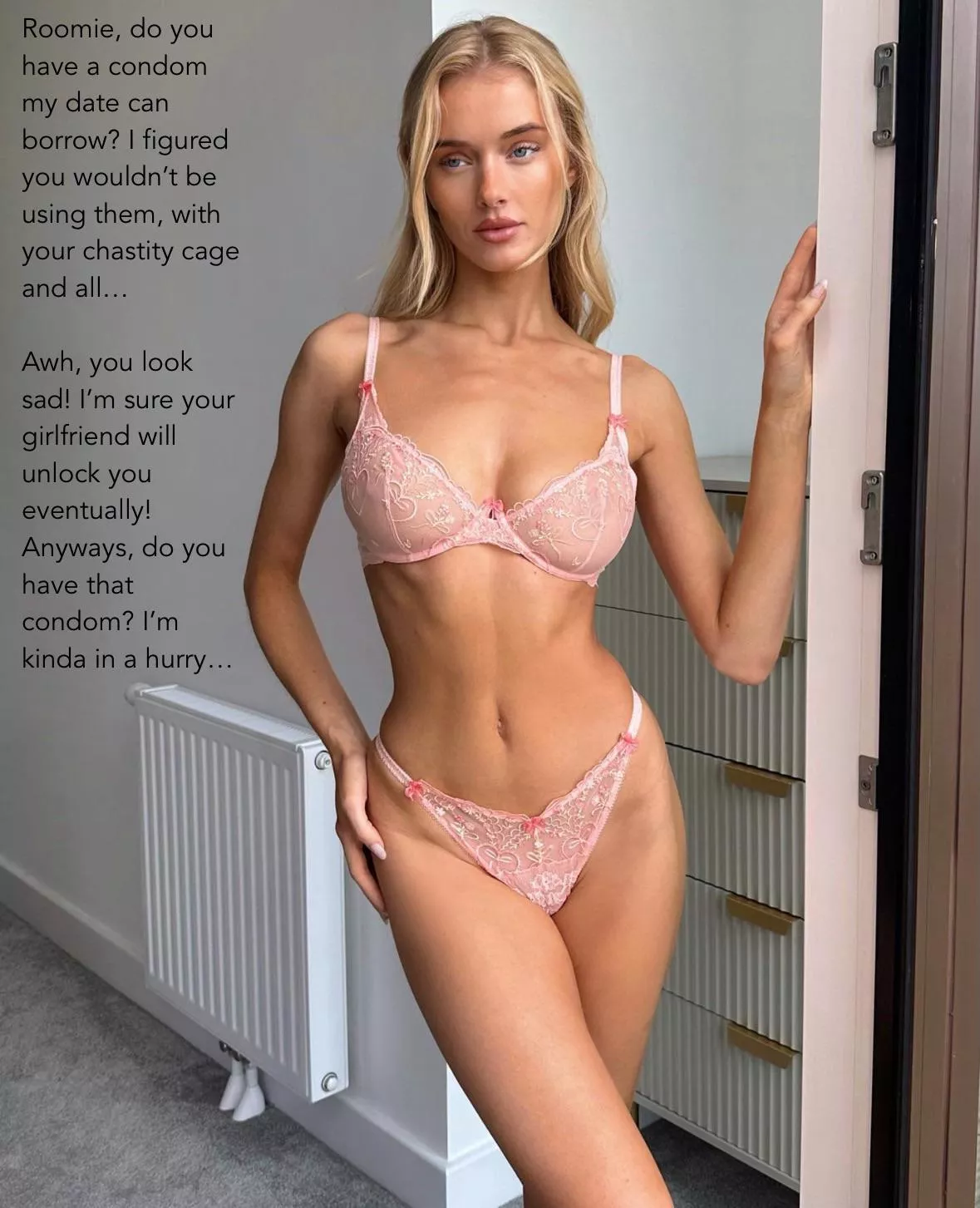 Roomie, do you have a condom my date can borrow? posted by captionpatreon