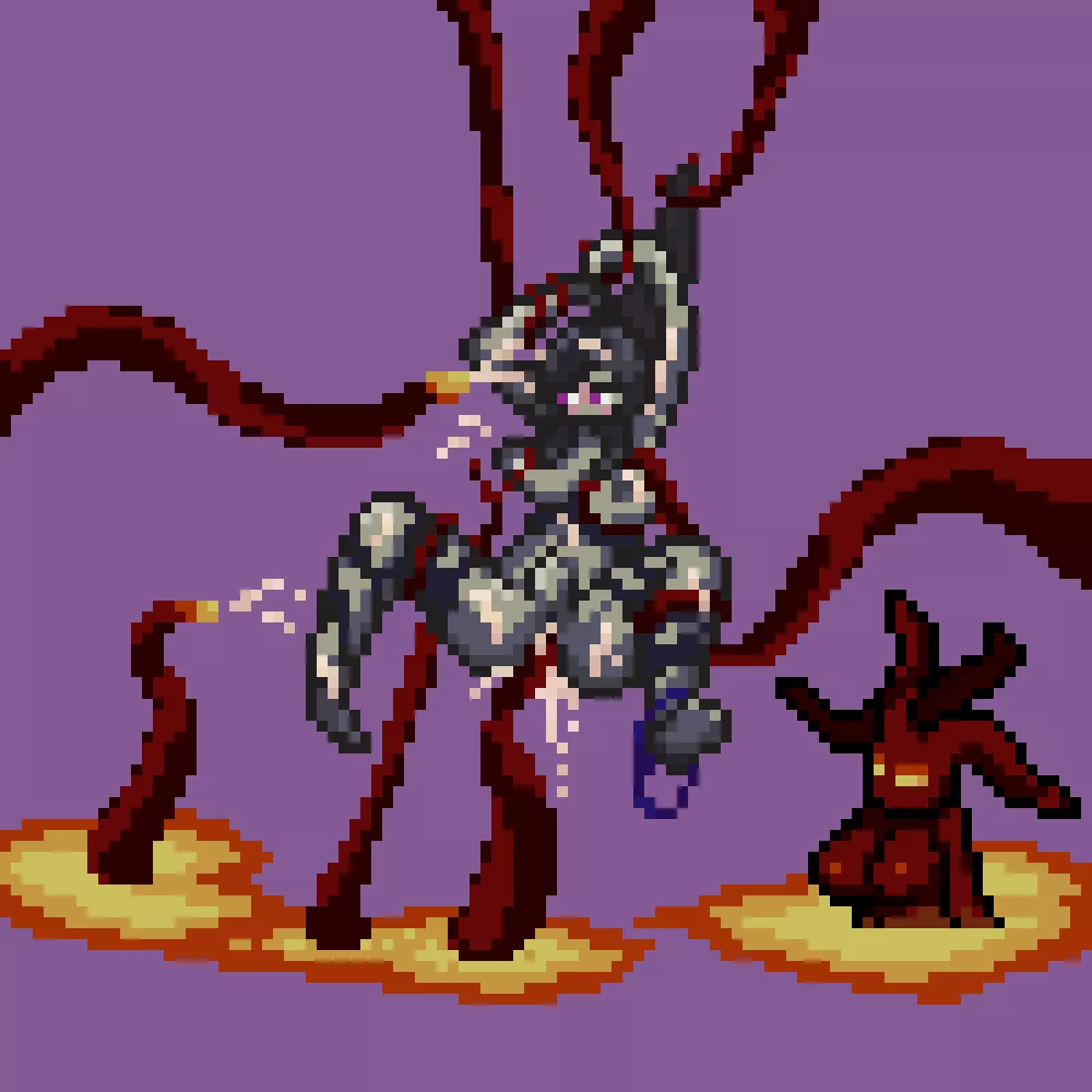 Tentacle party :o (Necron x Kuudra from Hypixel Skyblock) posted by Simpmulation