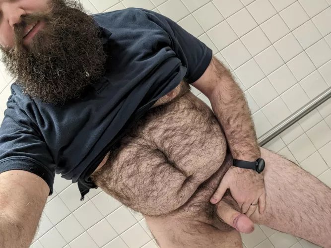 Typical day... Your IT guy is ignoring your tickets and taking nudes for the Internet. 😏😈 I bet you wish you'd run into him in there.... by BeardedAnonnn