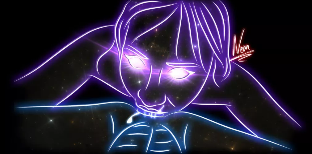 Wanted to show art of my little ass-licker eating me 😏 by NeonCreatures