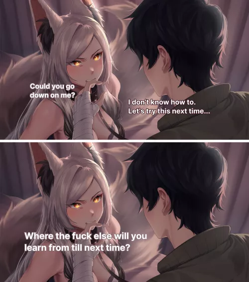 When girlfriend asks for help her with something by WANDERER_GAME