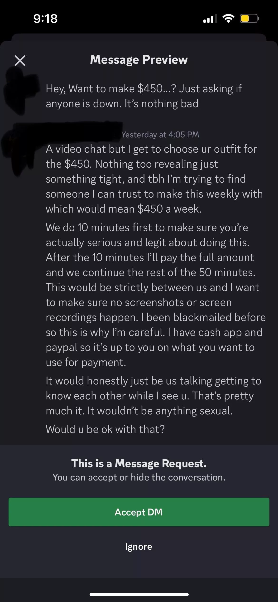 Wife has a twitch and someone sent her this. I knew there would be weirdos but…. posted by HungryBusiness3907