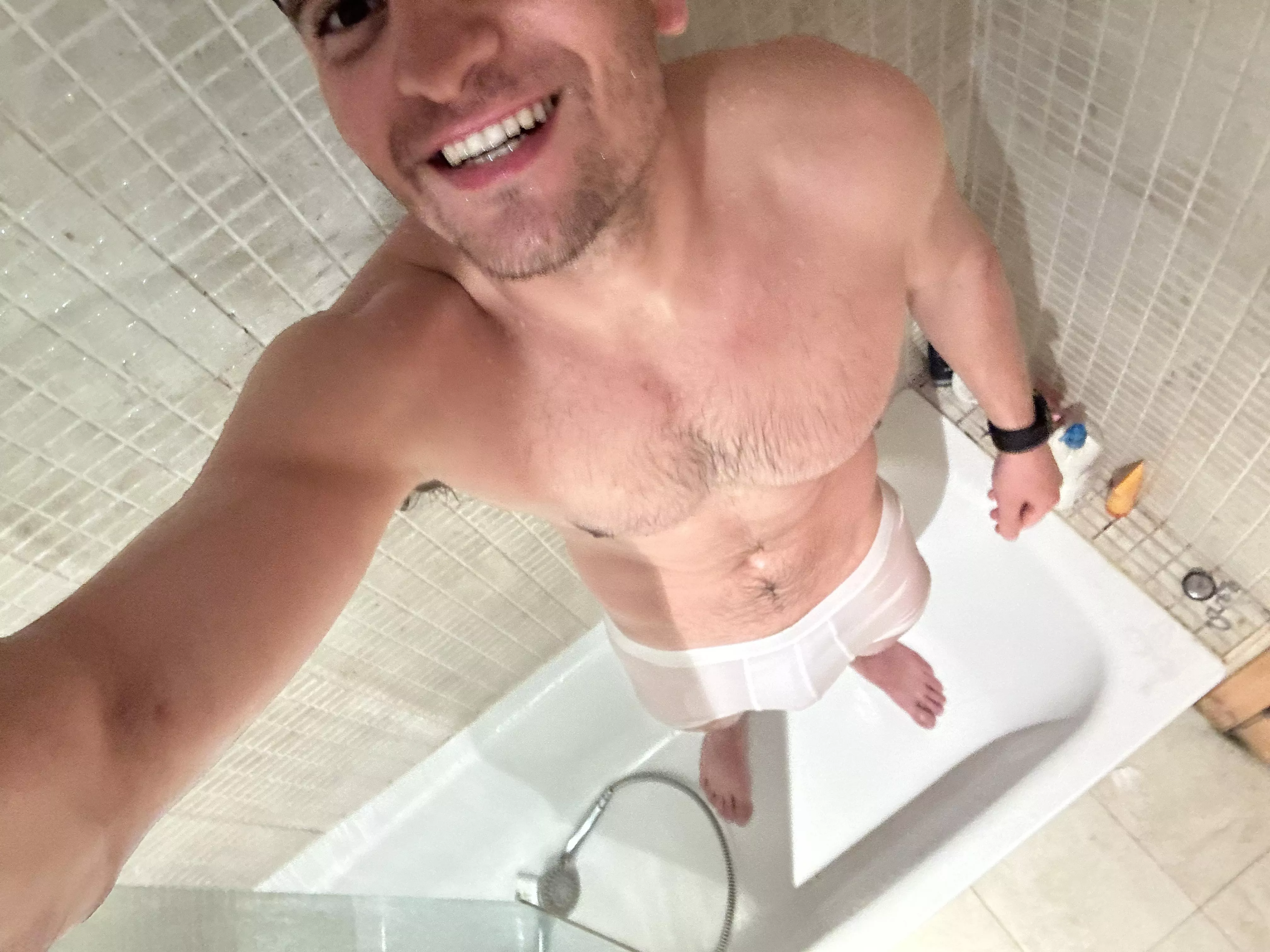 will you come to the shower with me? posted by realisiwak