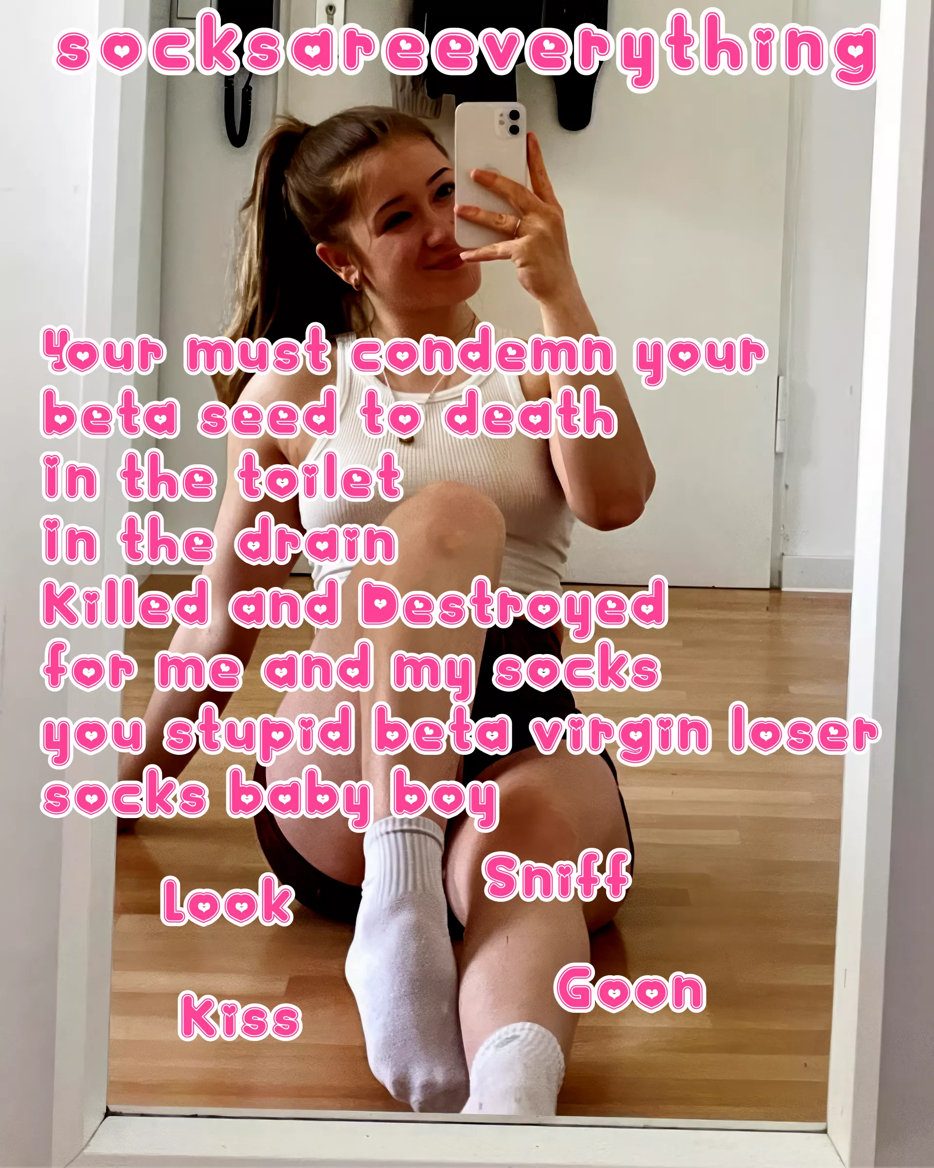 You must condemn your dead end beta seed to death in the toilet for me and my dirty socks virgin beta! posted by SocksAreEverything